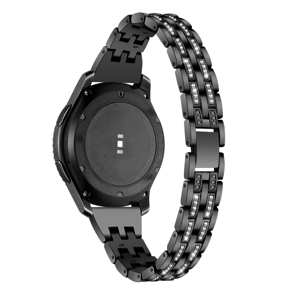 Ремешок со стразами для Samsung Gear Sport S2 S3 Classic Frontier Galaxy Watch 42 мм 46 браслет Huawei Honor Magic GT 2