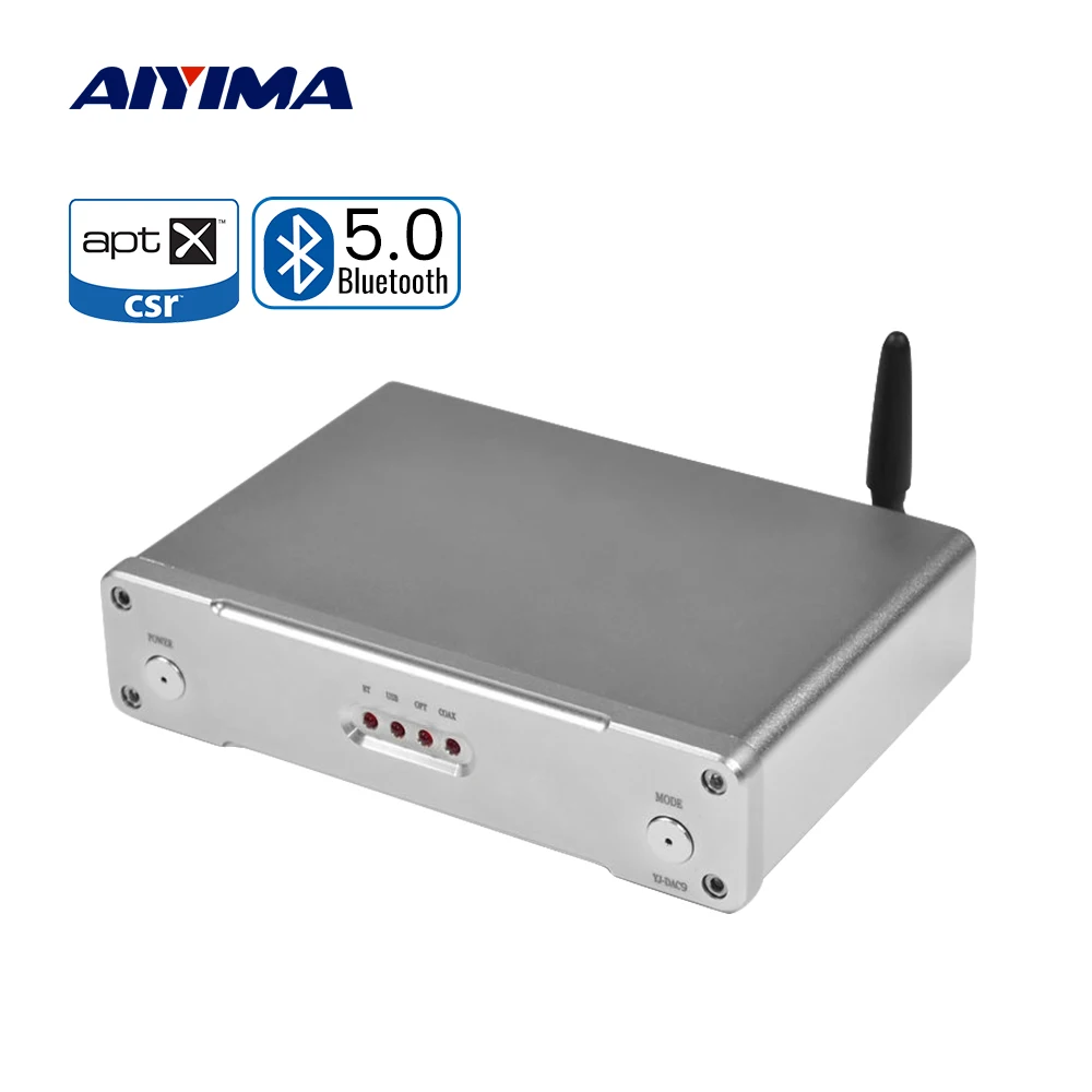 AIYIMA APTX Bluetooth 5 0 DAC декодер аудио ES9038Q2M коаксиальный USB приемник QCC3008 XMOS208 DIY домашний