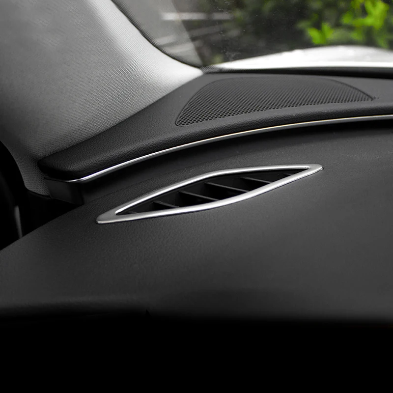 2 шт. накладки из нержавеющей стали на переднюю панель автомобиля для Audi A6 C7 12-2017 и