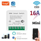 Умный выключатель Tuya ZigbeeWi-Fi, 16 А, двухстороннее управление, автоматический выключатель Tuya для умного дома, работает с Alexa Google Home
