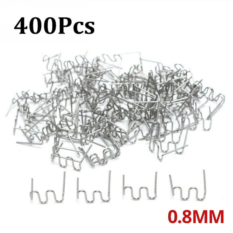 

Silver Welding Staple 400pcs 0.8mm S Style For Car Bumper Repair Welder