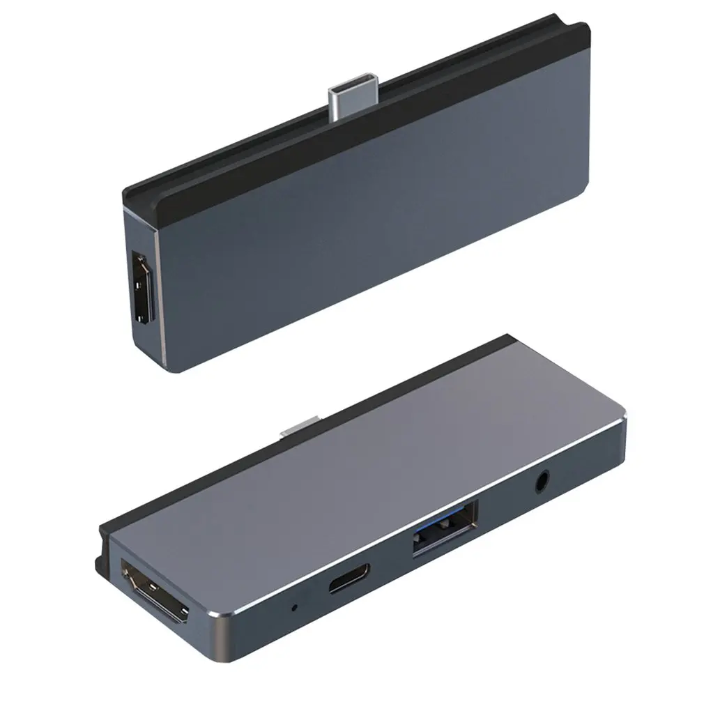 

Адаптер 4-в-1 для USB-концентратора с поддержкой 4K HDMI, для зарядки наушников, 3,0 мм