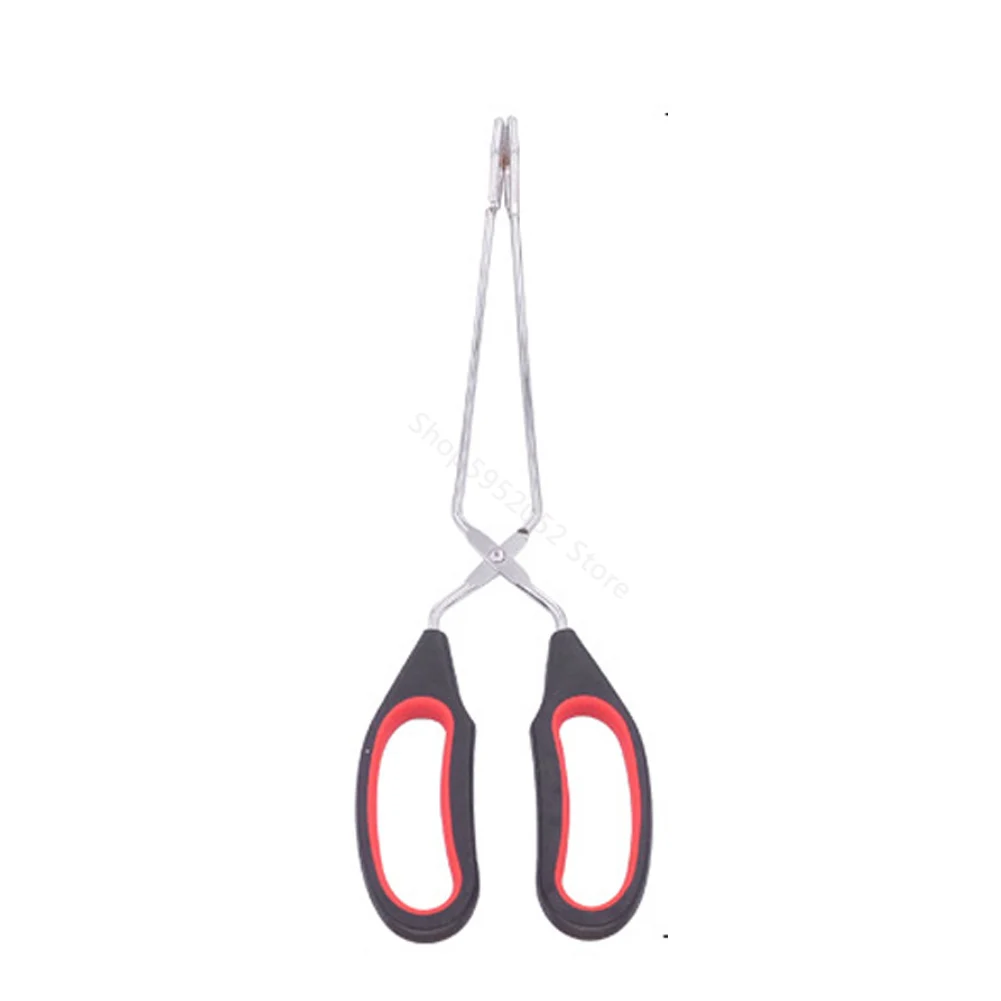 

Scissors Type Portable Long Handle Outdoor Kitchen BBQ Tongs Clamp Convenient Grilling Multifunction Food Clip Camping Cooking