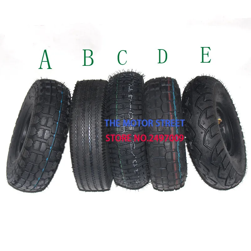 5 типов шин 4 10/3 50-4 410/350-4 ATV Quad Go Kart 47cc 49cc массивный 10-4 камера шины подходят для всех