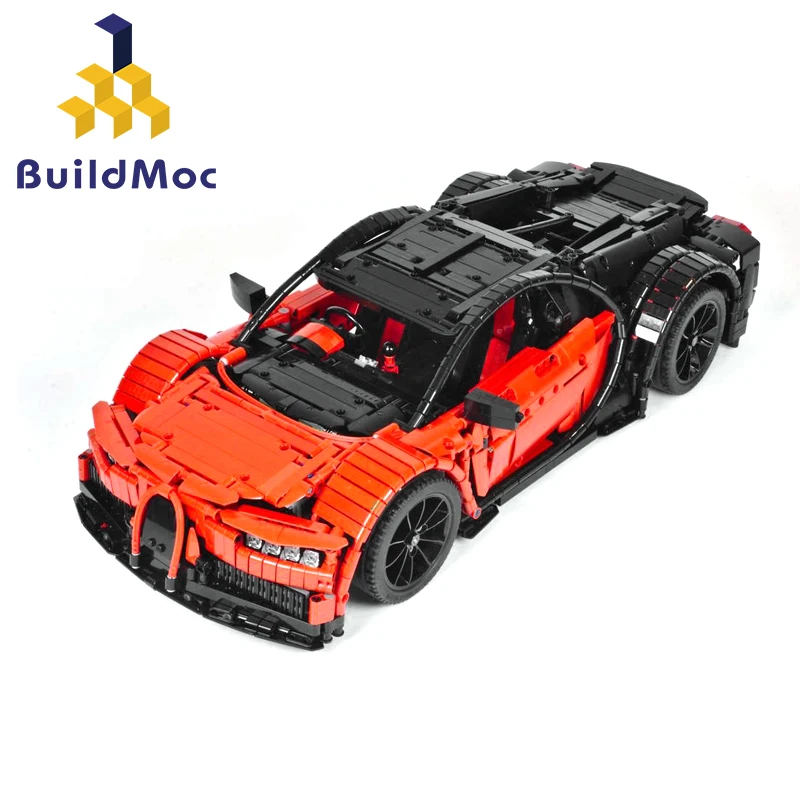 BuildMOC совместимый с Chiron наборы гоночных автомобилей совместимые 9658 строительными