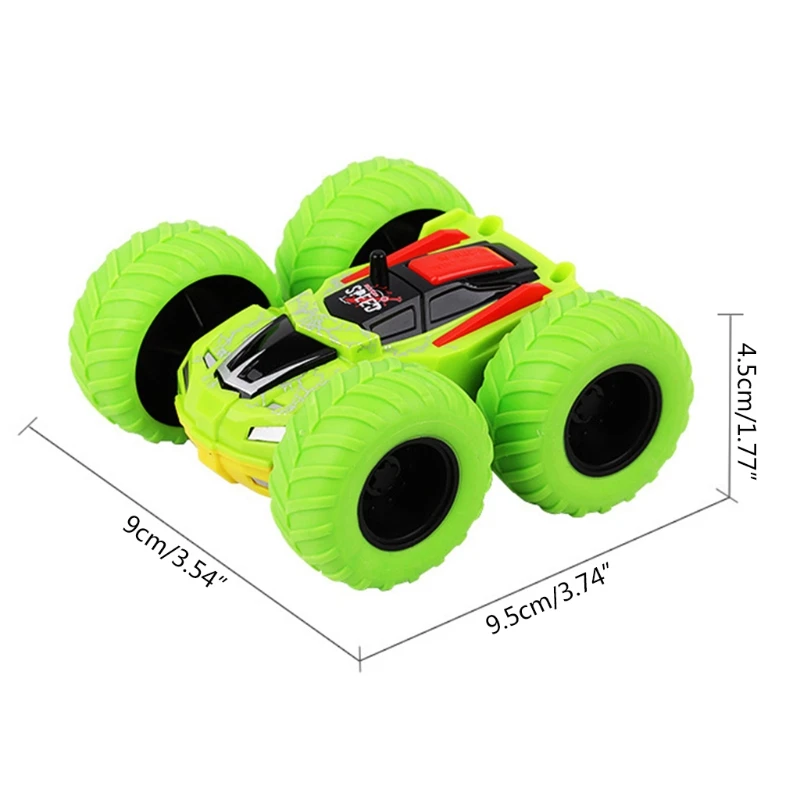 

Pull Back Cars Double-Sided Inertial Car 360-degree Rotating Toy Car Push and Go Vehicles Toddler Boys Girls H055