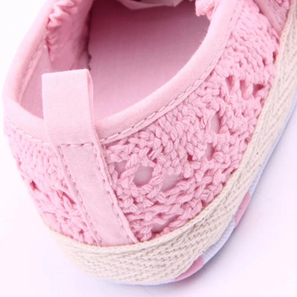 

Newborns Baby Girl Shoes Infants Spring Summer Floral Shallow Anti-Slip Prewalkers 1