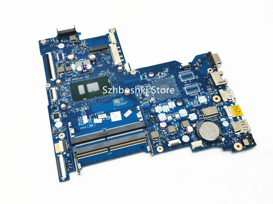 

909211-001 909211-601 909211-501 For HP 250 256 G5 Notebook PC Motherboard I7-7500 CPU CDL50 LA-D707P Test 100% Working