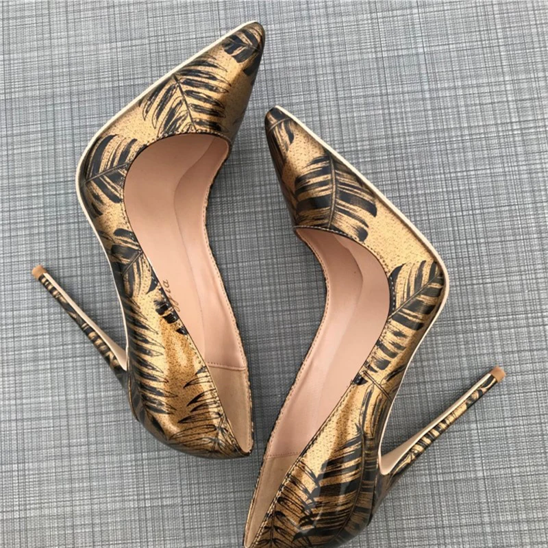 Женские туфли на высоком каблуке из лакированной кожи высокого качества