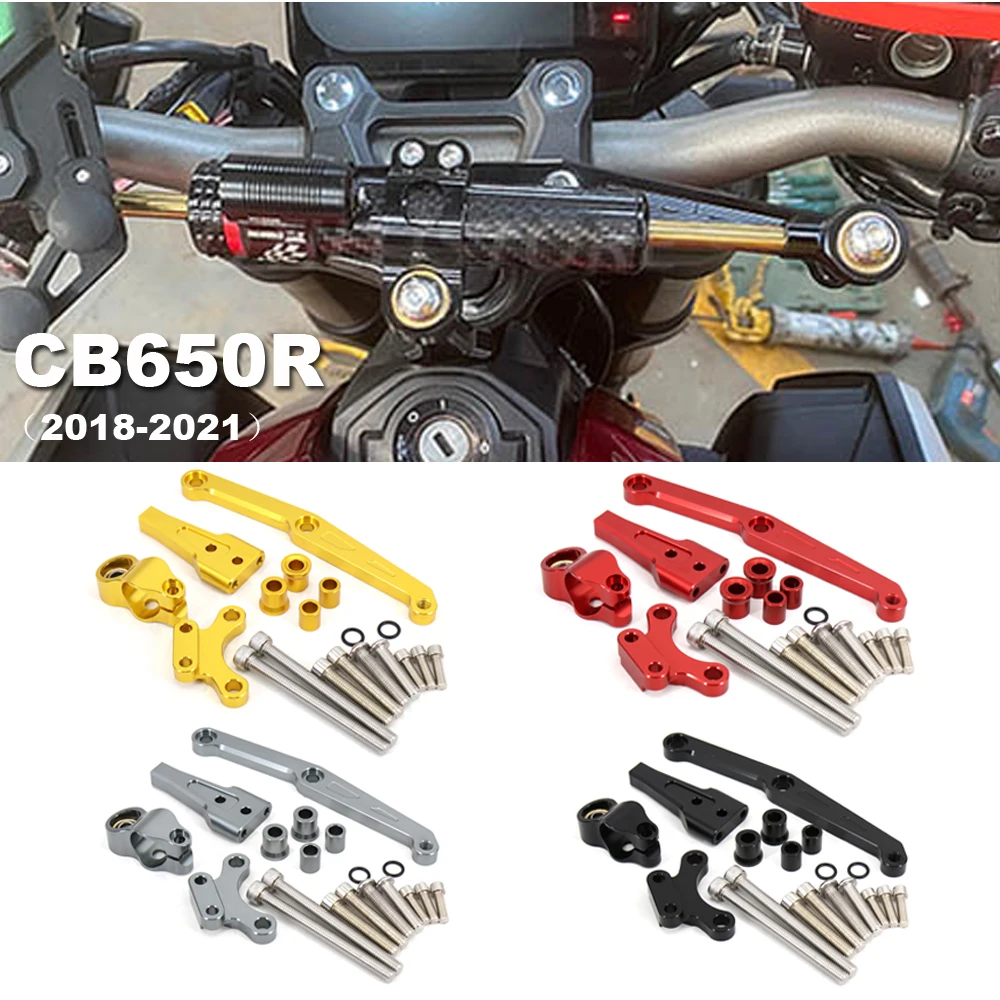 

Motorcycle FOR HONDA CB650R CB650 R Steering Stabilizer Damper Steer Damper Mounting Bracket Kit CB 650 R 2018 2019 2020 2021