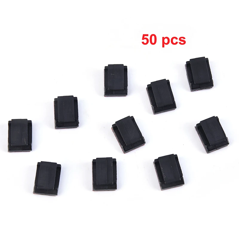 

10pcs/30pcs/50pcs Self-adhesive Wire Bundle Holder Tie Mount Clip For10mm Wide Fix LED Strip Lights Connector Tie Mount Suitable