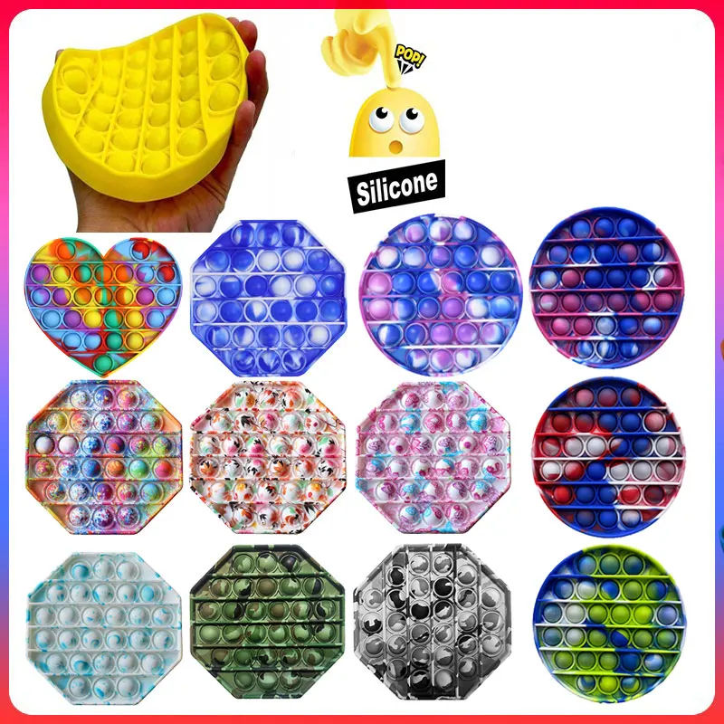 

Popit Fidget Toy Push Bubble Sensory Squeeze Toy Adult Kids Decompression Antistress Toys for Children Autism Needs Funny Toys