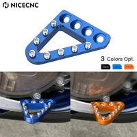 nicecnc motorcycl adjustable rear brake pedal step for husqvarna 125 501 te fe tc fc fx tx 2017 2022 tc125 fc 250 350 450 2016