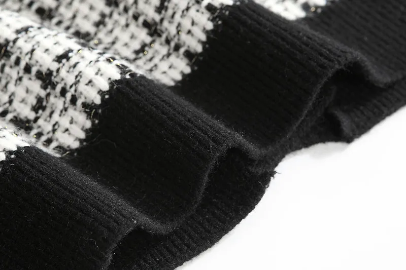 

Women Sweater Jacket 2021 Oversized Knitted Cardigans Loose Plaid Jumpers Korean Clothing Robe Long Coat Sueter Feminino