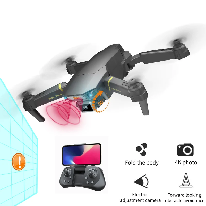 Радиоуправляемый вертолет Дрон с камерой 4K HD камера Wi Fi Fpv Игрушки для мальчиков