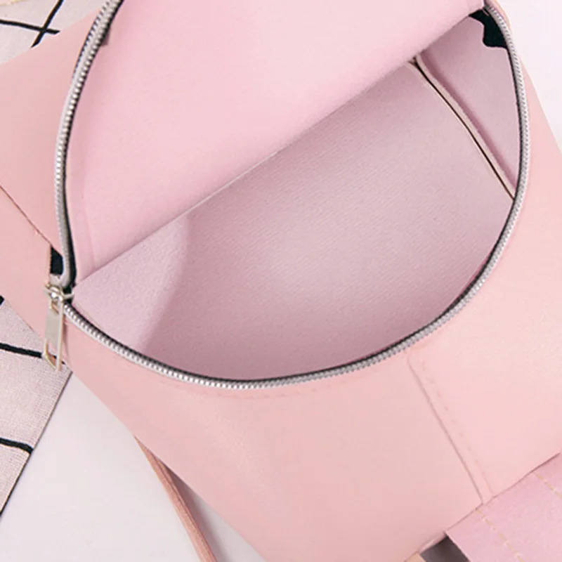 

Cover Contrast Stitching Sewing Shell Backpack Retro Style Student Daily Bag EIG88
