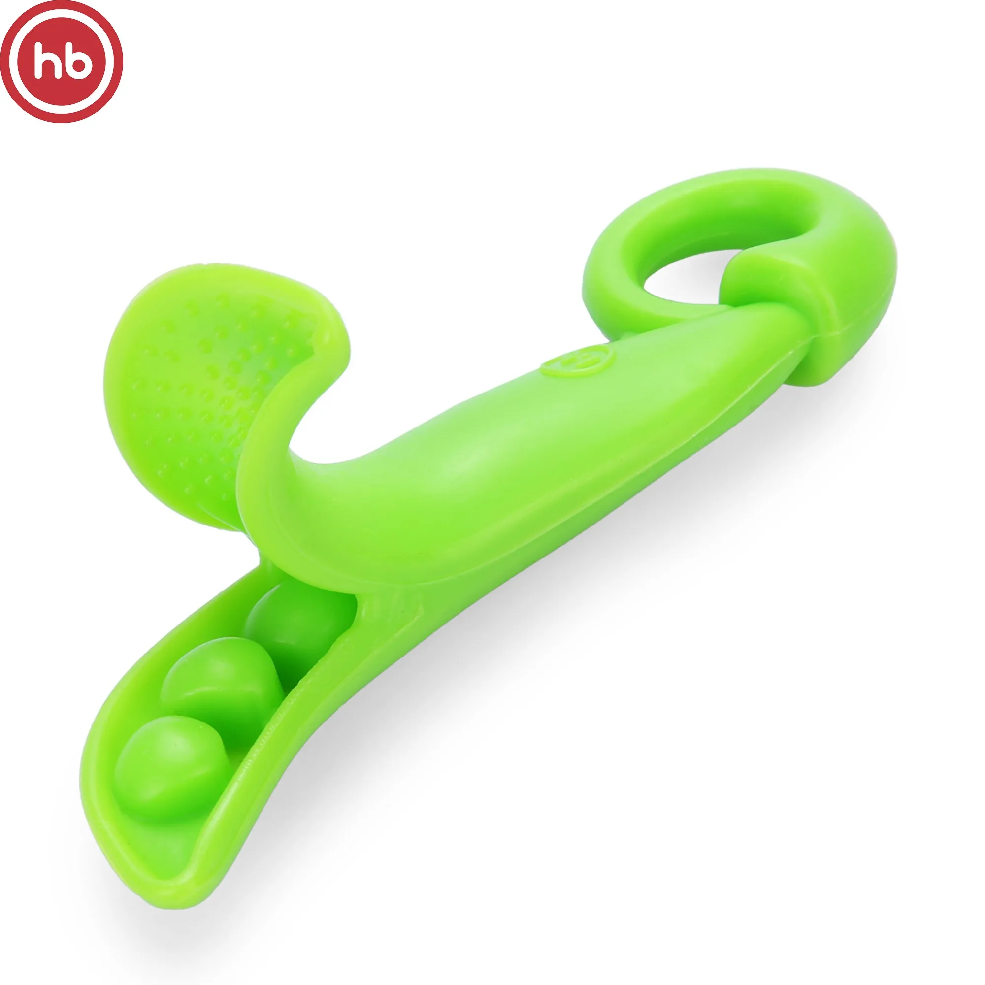 Прорезыватель силиконовый Happy Baby &quotГорошек&quot зеленый|Прорезыватели| |