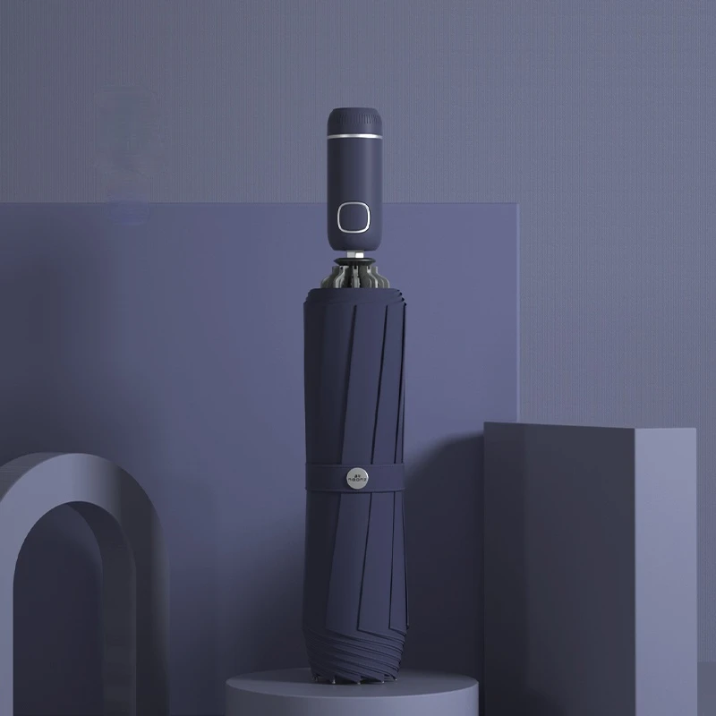 

Automatic Folding Umbrellas Creative Reverse Fully Solid Color Strong Windproof Umbrellas Car Guarda Chuva Household Goods DG50U