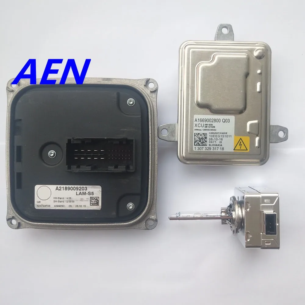 OEM для Mercedes W166 ML GL CLS SL Class передняя фара D1S балласт A1669002800 блок освещения DRL