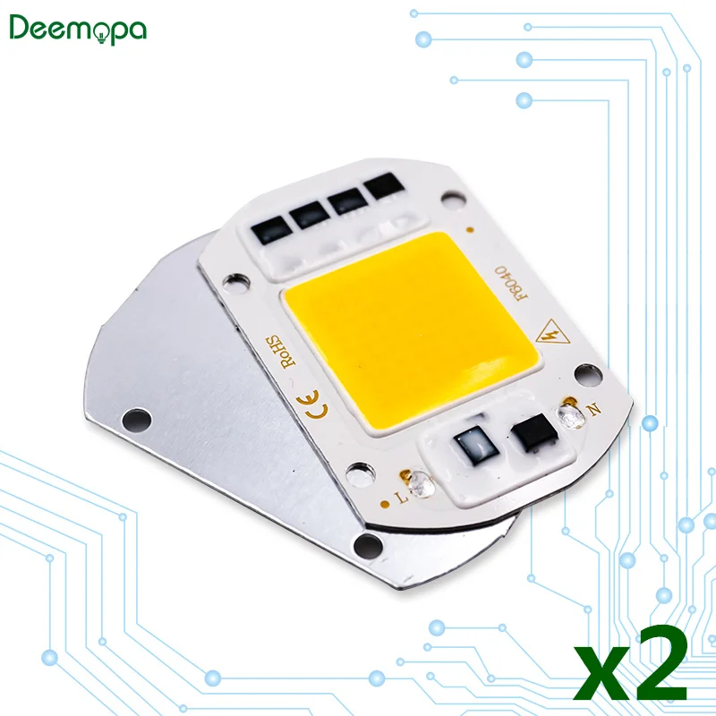 

2pcs/lot LED Chip 50W 30W 20W 10W COB Chip LED Lamp 220V 230V 240V No Need Driver For Flood Light Spotlight Lampada DIY Lighting