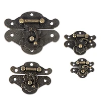 4pcs antique bronze hasp latch jewelry wooden box lock cabinet buckle case locks