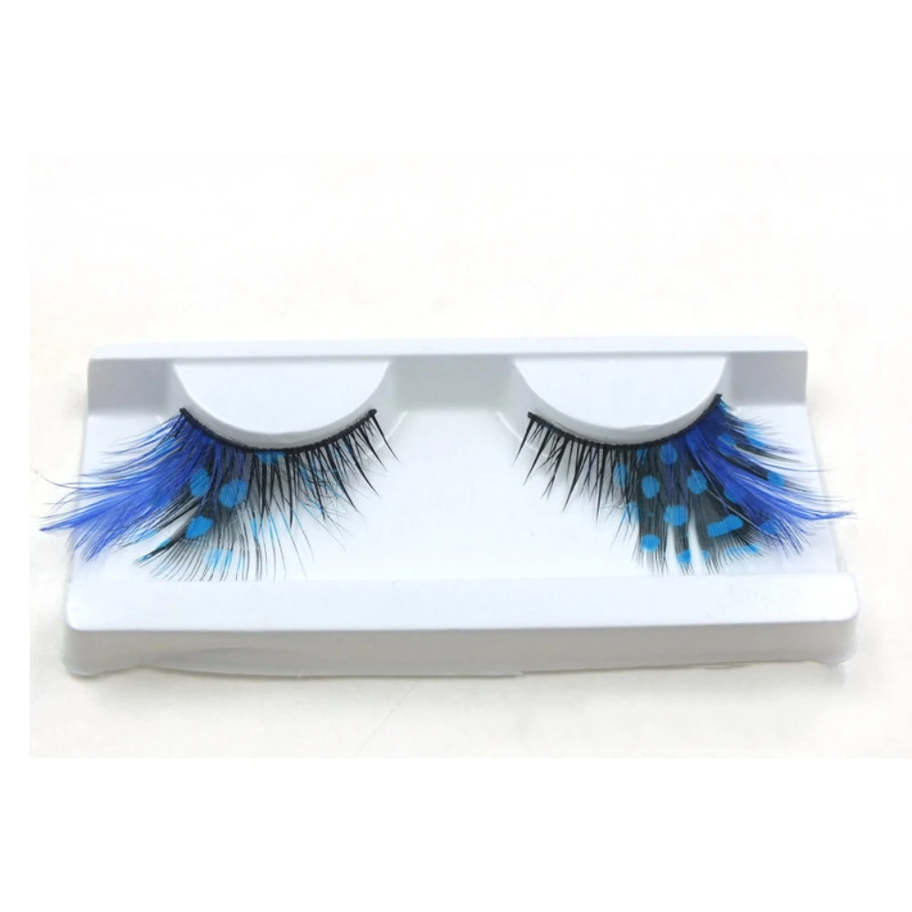 

1 Pair Eyelashes Sexy Halloween Party Soft Volume Feather Eyelashes Extra Extension False Eye Makeup Tools