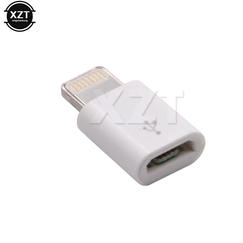 Мини Micro USB для освещения 8 Pin для Apple адаптер с брелоком для iphone X XS XR 8 7 Plus синхронизация зарядное устройство OTG конвертер