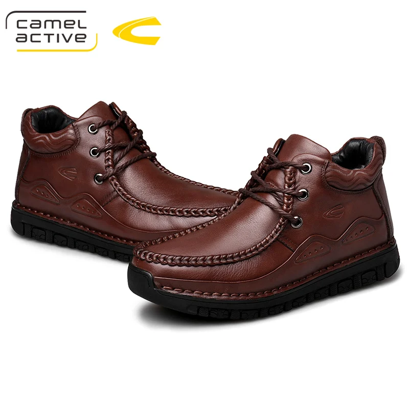 Camel Active новые спортивные кожаные ботинки с высоким берцем для активного отдыха