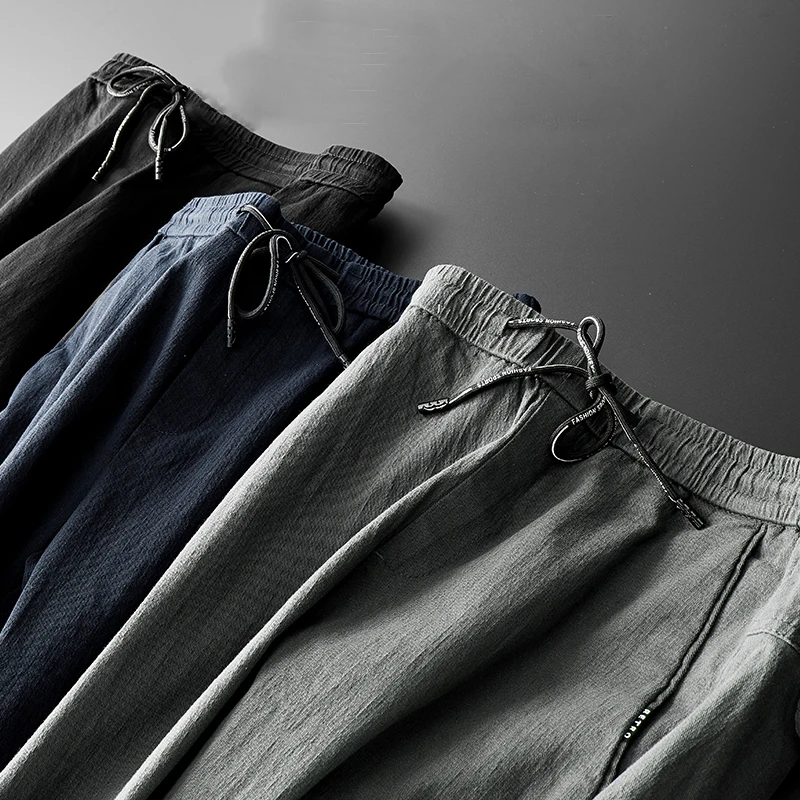 Мужские повседневные рабочие брюки сезон весна лето 2020 модные брендовые деловые