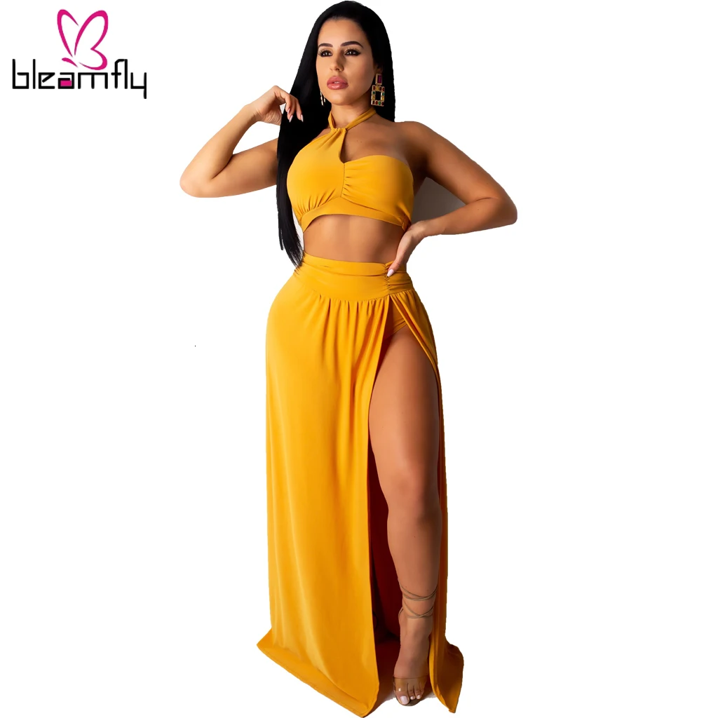 2019 женский летний короткий Топ без бретелек с открытой спиной и высоким разрезом