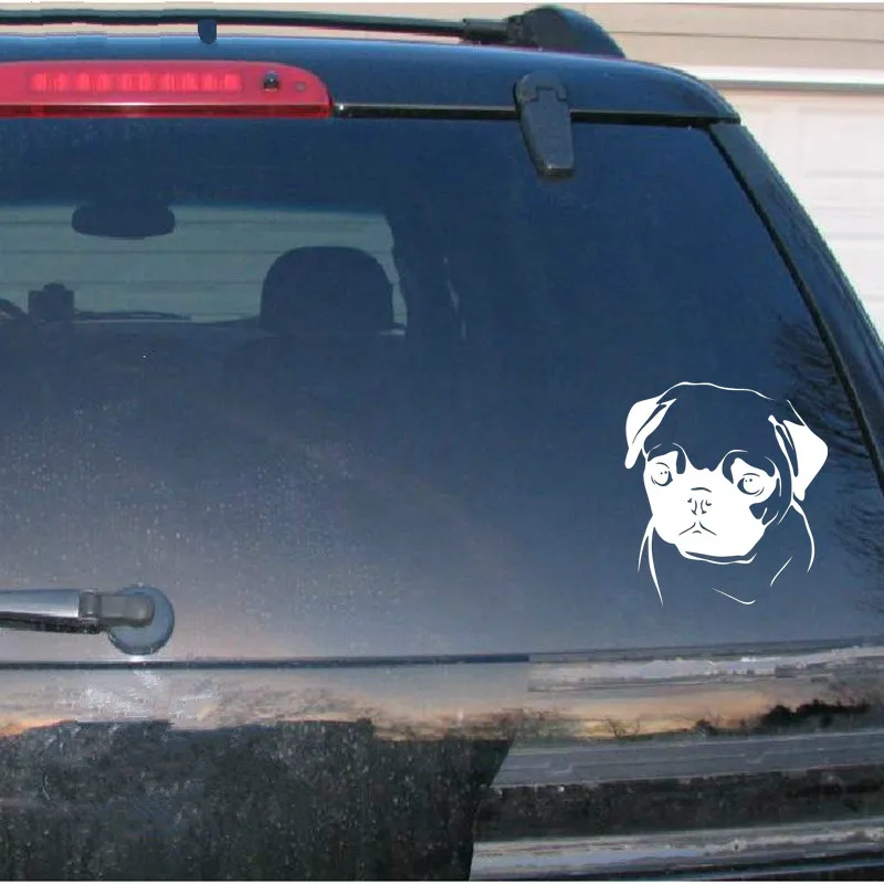 Прекрасный Мопс для Авто/бампер/окно виниловая наклейка наклейки DIY Декор