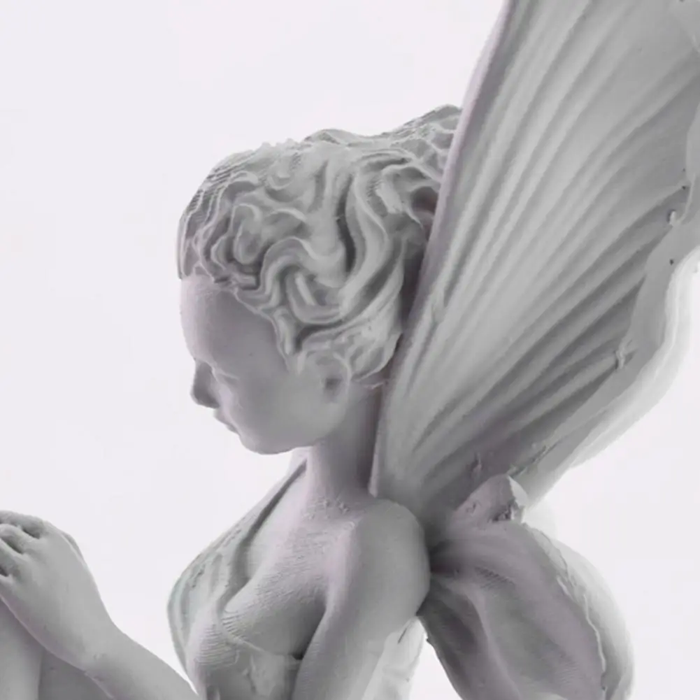 

Garden Sculpture Eco-friendly Fadeless Resin Flower Fairy Garden Ornament for Home