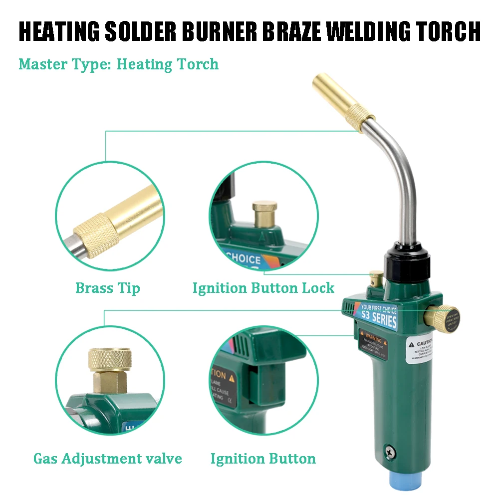 Новый паяльный факел Braze MAPP пропановый газовый с самозажиганием стильный триггер