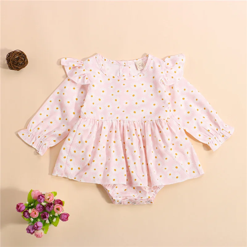 

Детский комбинезон с длинным рукавом и круглым вырезом, на возраст 0-2 года