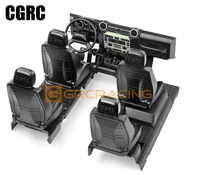 interior simulation central control seat modification for 110 rc crawler car traxxas trx4 defender