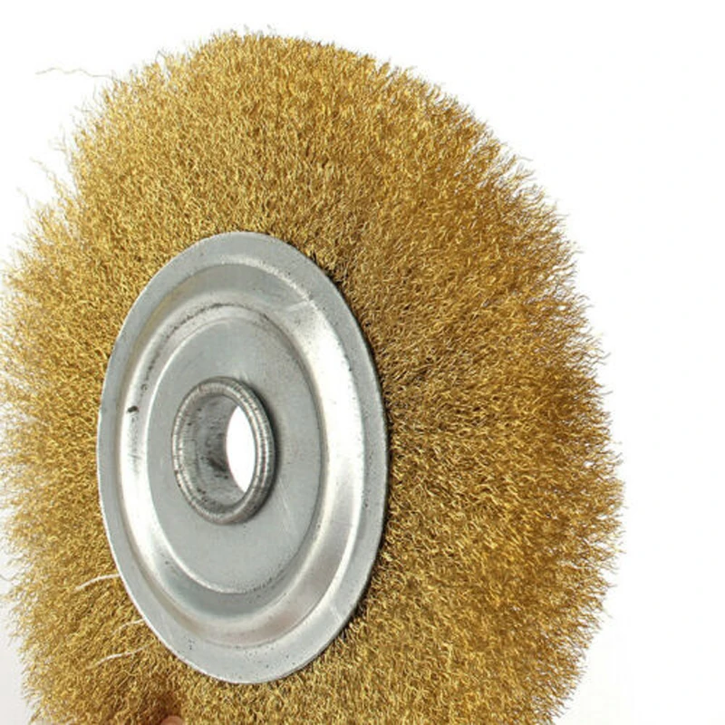 

Copper Wire wheel brush Metal Cleaning Rust Removal Sanding Polishing Grinder Deburring