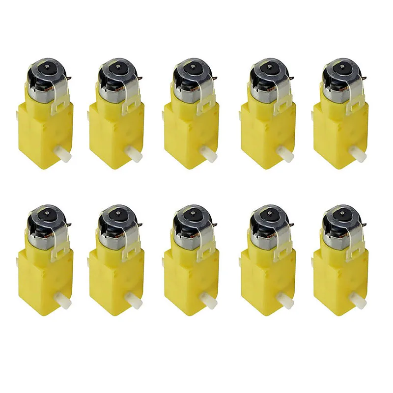Прочный и практичный 3 12 В DC редуктор 1:48 10 шт. скорость вращения 7x2 2x1 8 см желтый