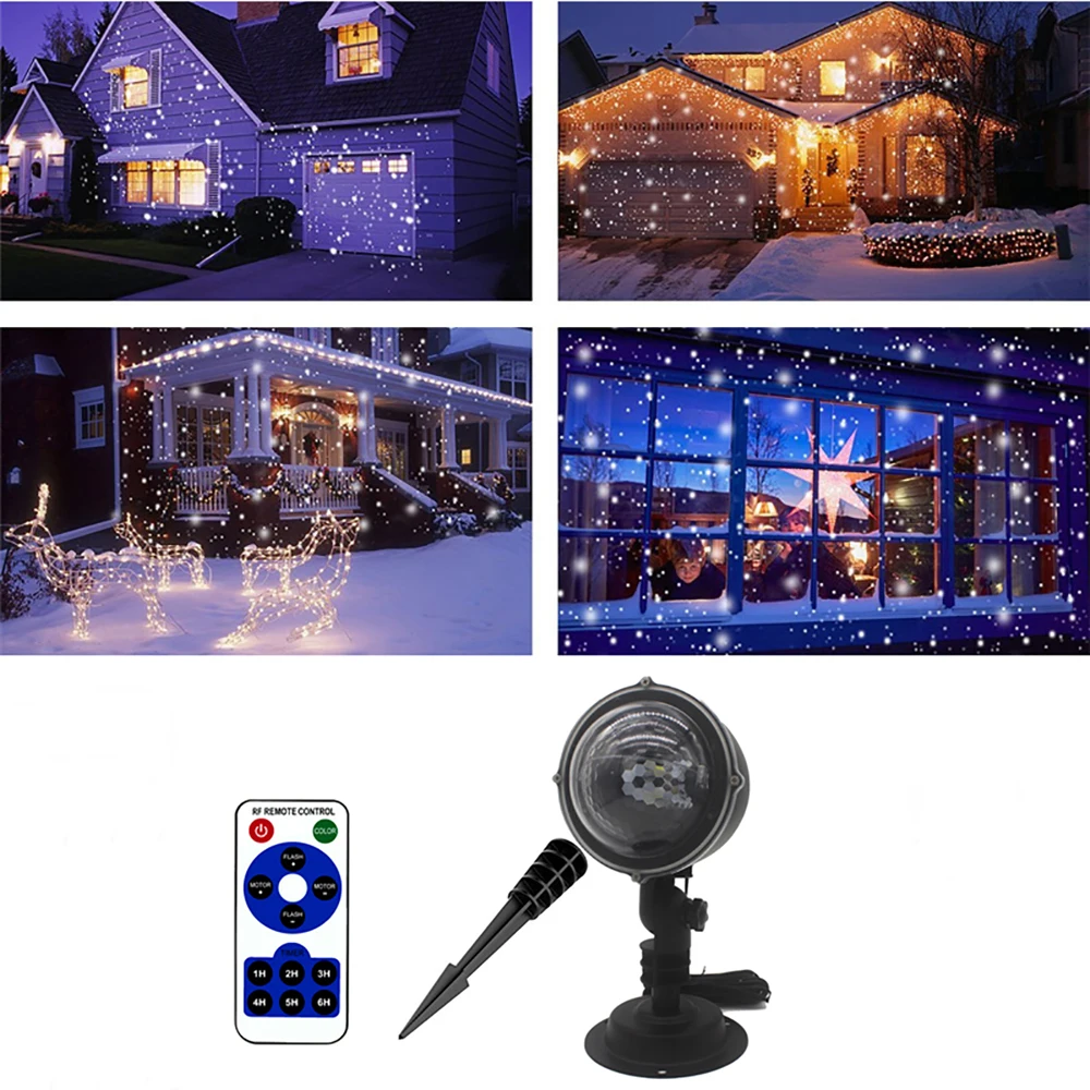 Светодиодный прожектор с эффектом снегопада светильник внутренний