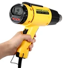 Высокое качество Электрический пистолет горячего воздуха цифровой термоуправляемый тепловой пистолет Регулируемый набор инструментов с насадкой 1500 Вт AC110V LODESTAR