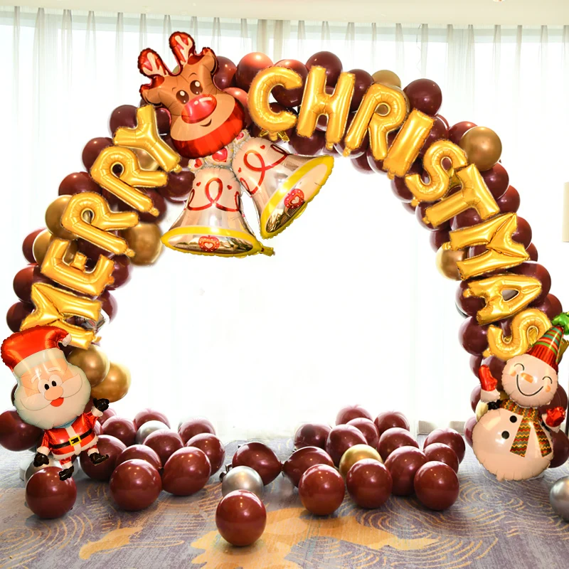 

Christmas Balloon Decoration Arch Birthday Party Decoration Scene Layout Balloon Arch Cartoon Balloon Decoration