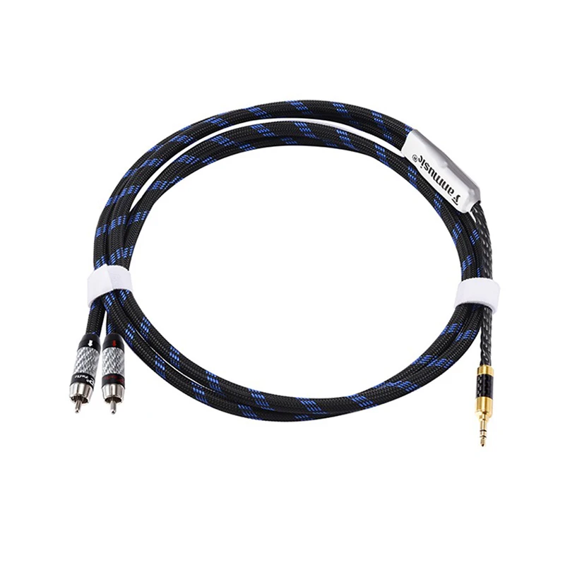 Fanmusic, кабель ZY-022, 3,5 стерео, двойной сигнальный кабель RCA