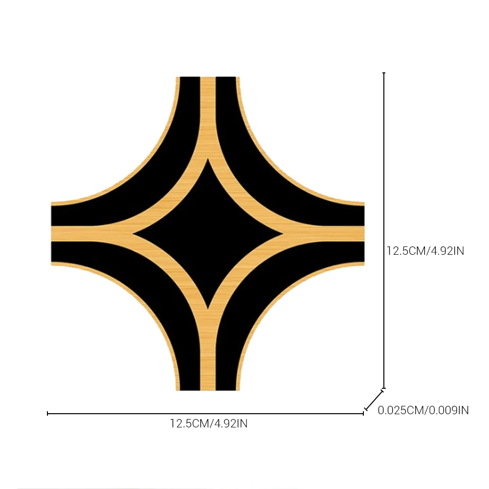 Самоклеящаяся наклейка для плитки черного и золотого цвета 5 м водонепроницаемая