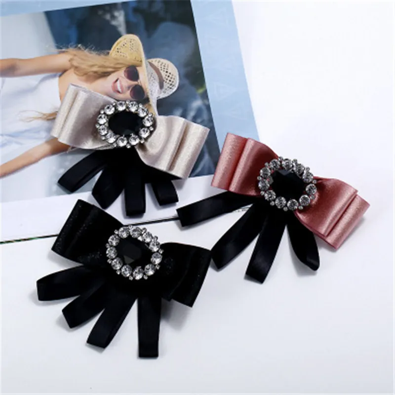 Женский галстук-бабочка для девушек булавки рубашки Осеннее винтажное кружево