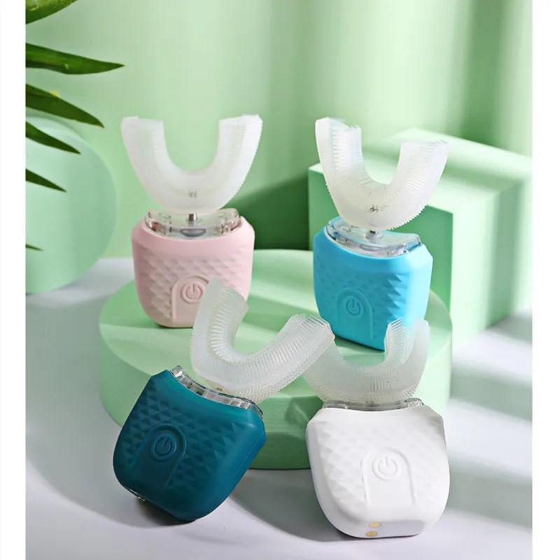 

Adults Sonic Electric Toothbrush, 360 Degree, IPX7 Waterproof, U-shaped, 3 Modes, USB Charging, Teeth Whitening