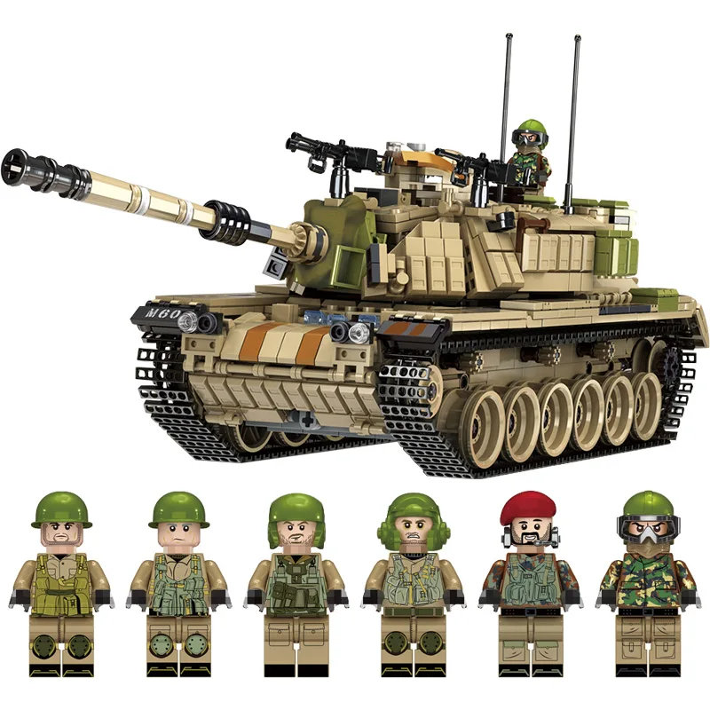 1753 шт военные армейские тематические Танк строительные блоки Совместимые legoing WW2
