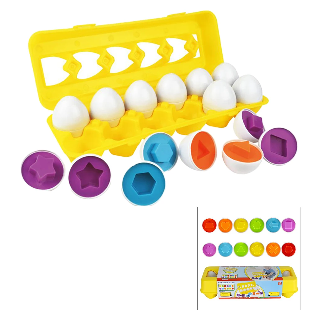 Huevo de Pascua a juego para ni&ntilde;os peque&ntilde;os, juguete educativo que muestra los colores, n&uacute;meros y regalos-1
