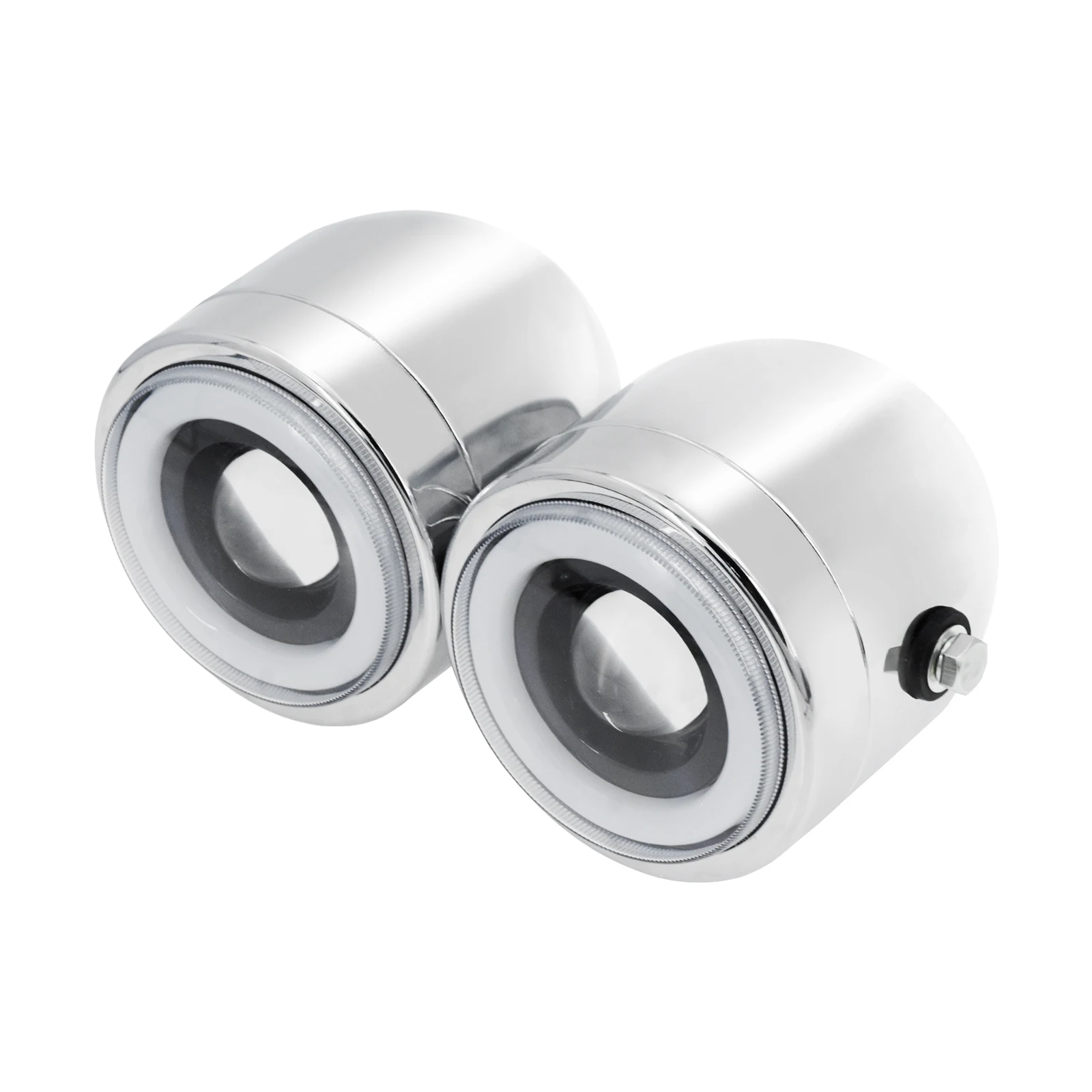 Двойной фонарь для мотоцикла двойной янтарного цвета с крепежным кронштейном