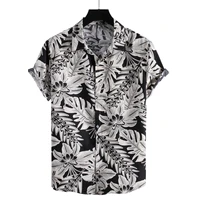 fardress mens casual hawaiian resort style short sleeved printed shirt