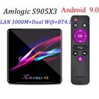 ТВ-приставка X88 PRO X3, 5 шт., Android 128, 4G, 2,4G, Max, Amlogic S905X3, четырехъядерный процессор, 8K, HD, 1000G5G, двойной Wi-Fi, LAN, M, Youtube, медиаплеер