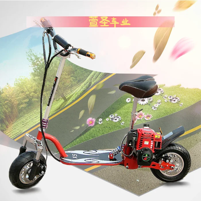 Mini 4 тактный двигатель бензиновые скутеры гидравлические передние скутер